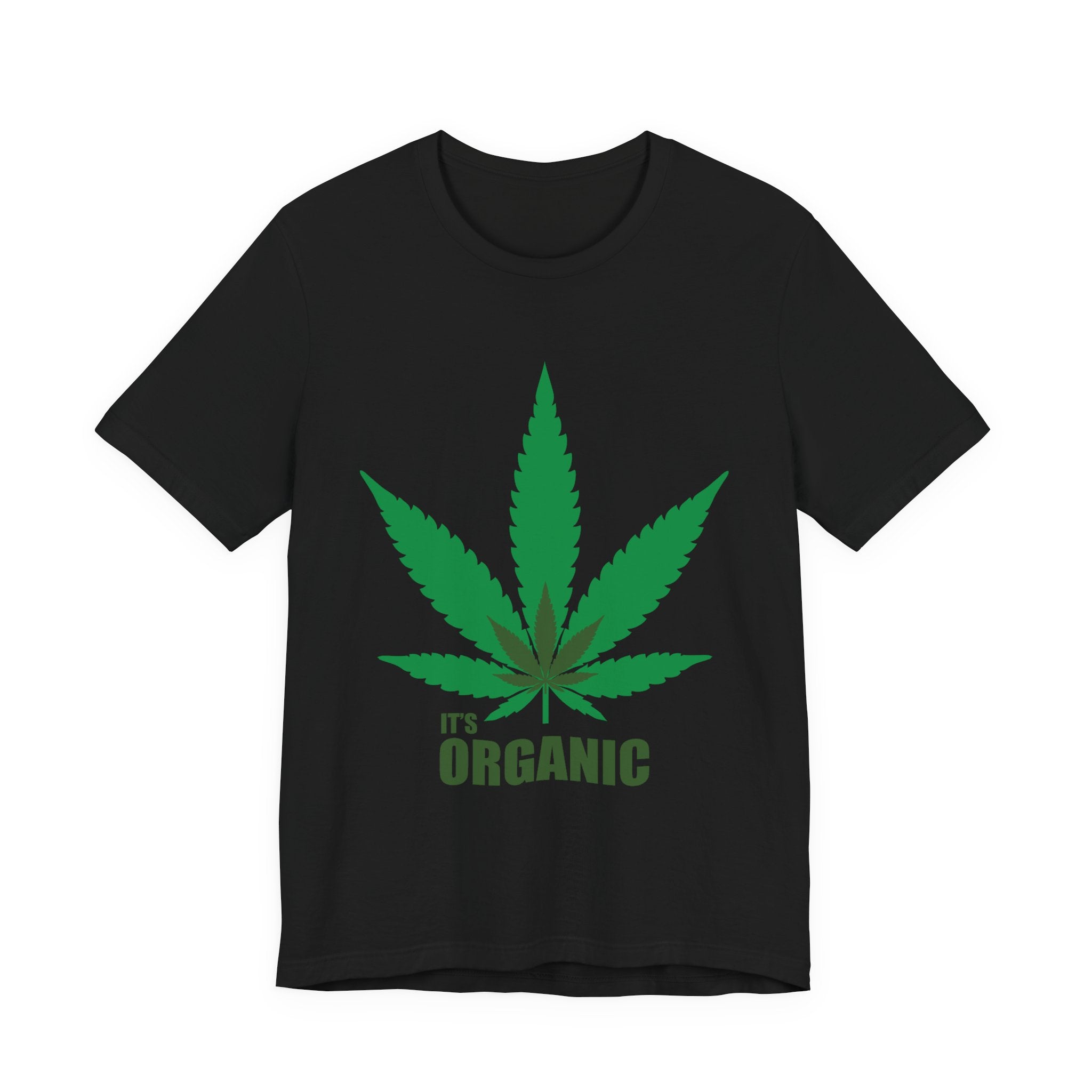 Organic Cannabis Leaf T-Shirt — "It's Organic" Graphic Tee