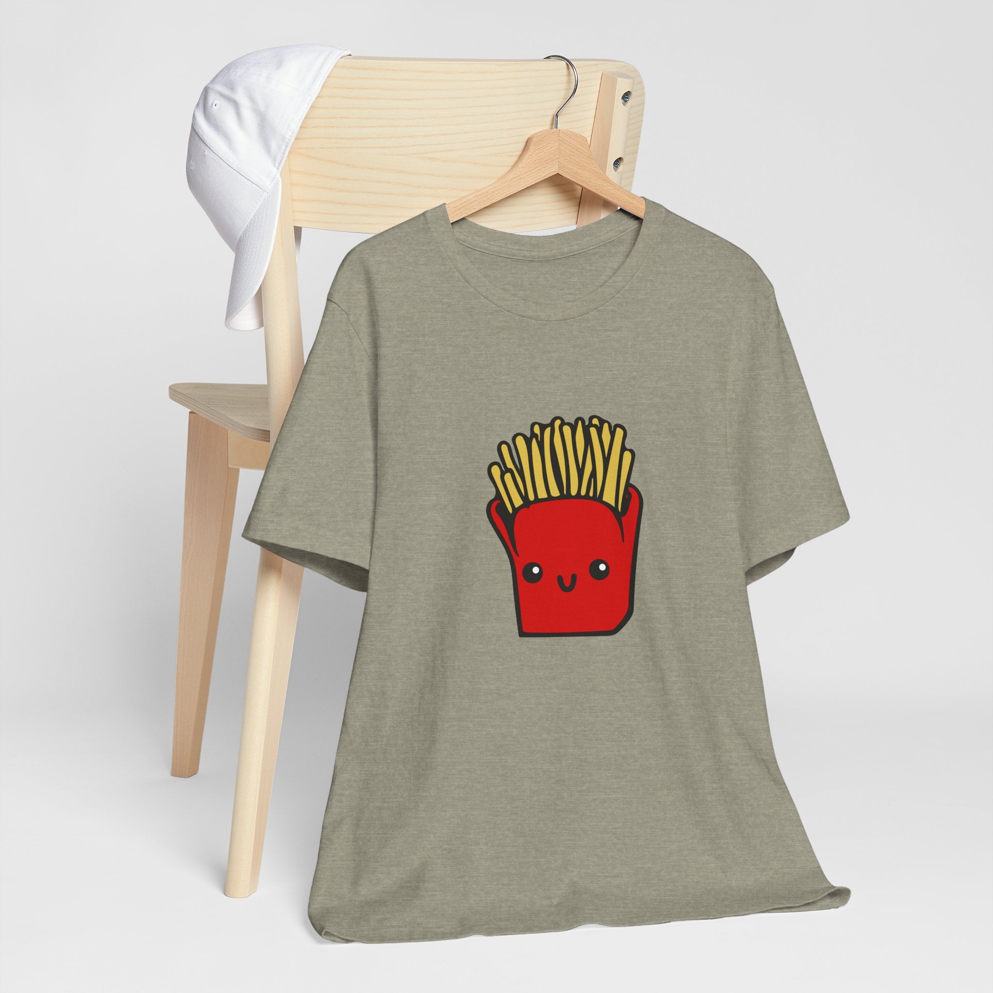 Kawaii Fries Tee — Cute Cartoon French Fry Graphic T-Shirt