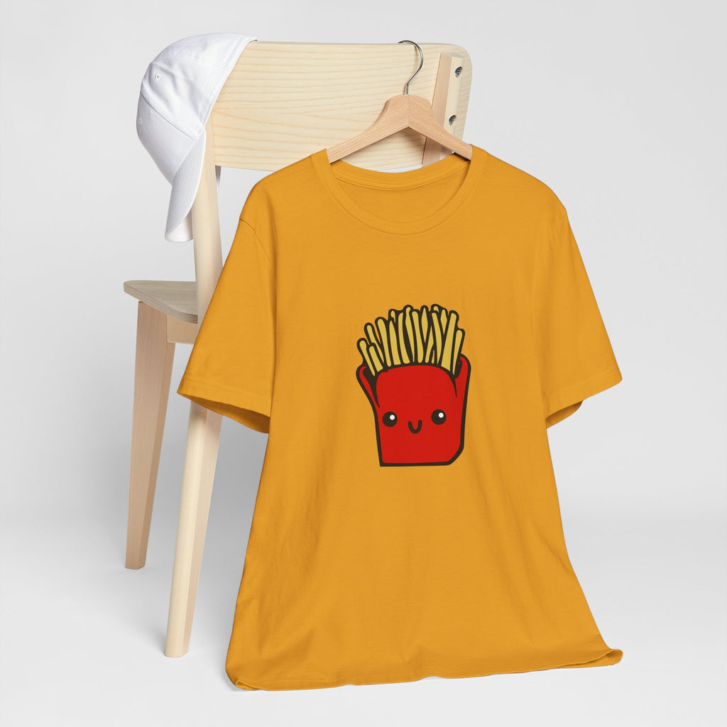 Kawaii Fries Tee — Cute Cartoon French Fry Graphic T-Shirt