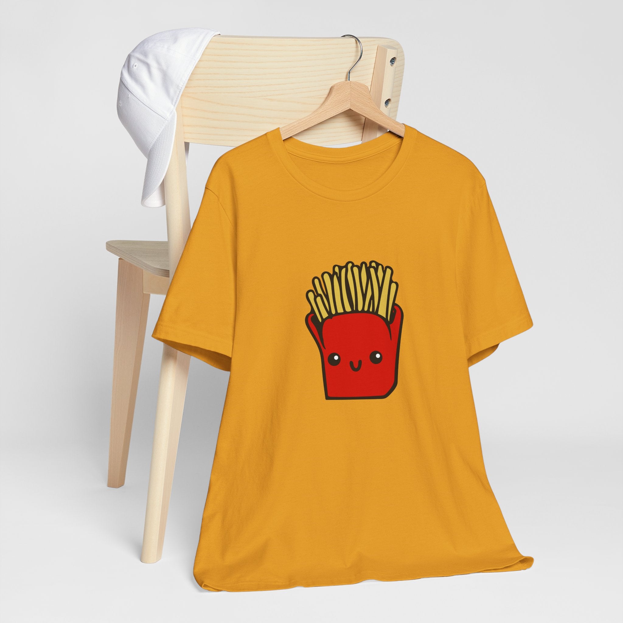 Kawaii Fries Tee — Cute Cartoon French Fry Graphic T-Shirt