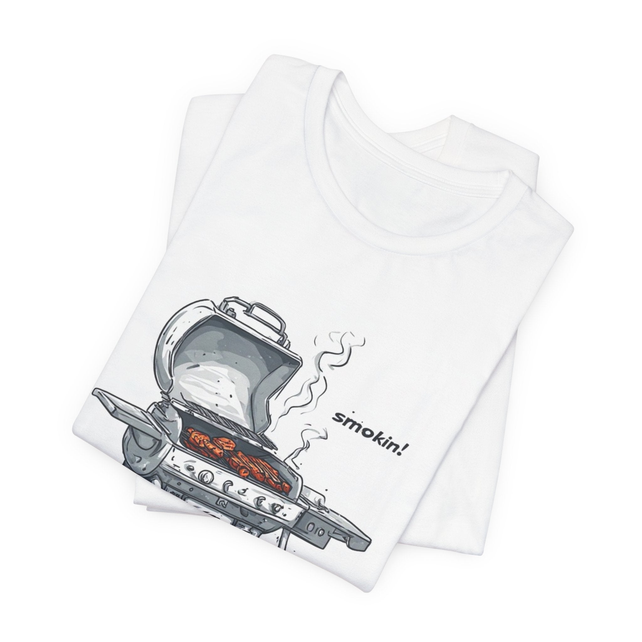Grill Graphic T‑Shirt — 'Smokin!' BBQ Barbecue Tee