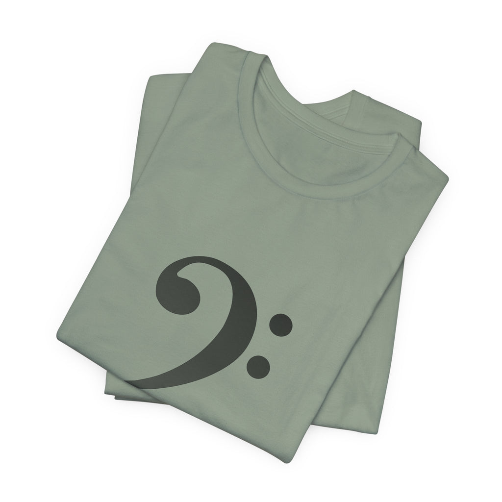 Bass Clef T‑Shirt — Minimal Music Symbol Tee for Musicians & Bassists