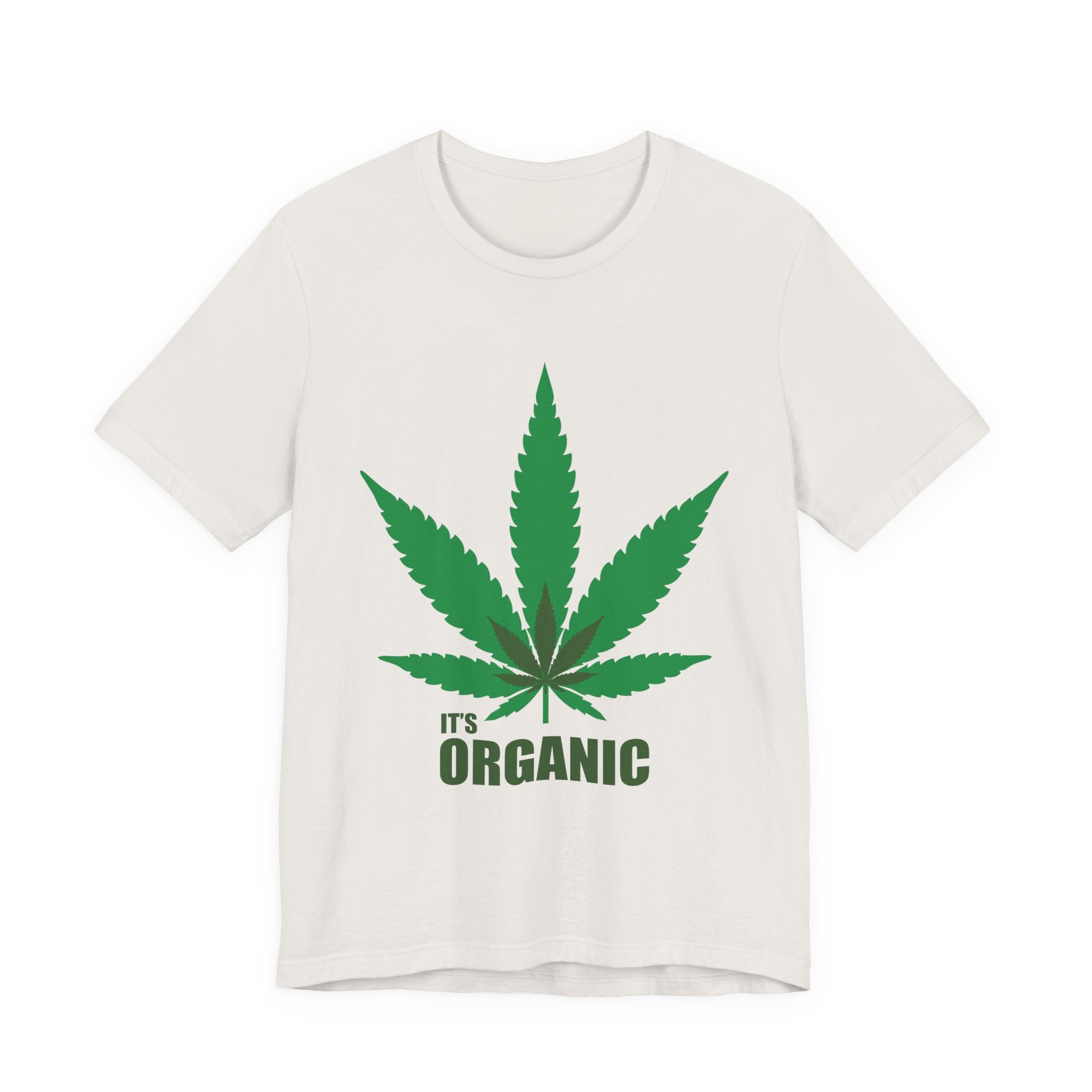 Organic Cannabis Leaf T-Shirt — "It's Organic" Graphic Tee
