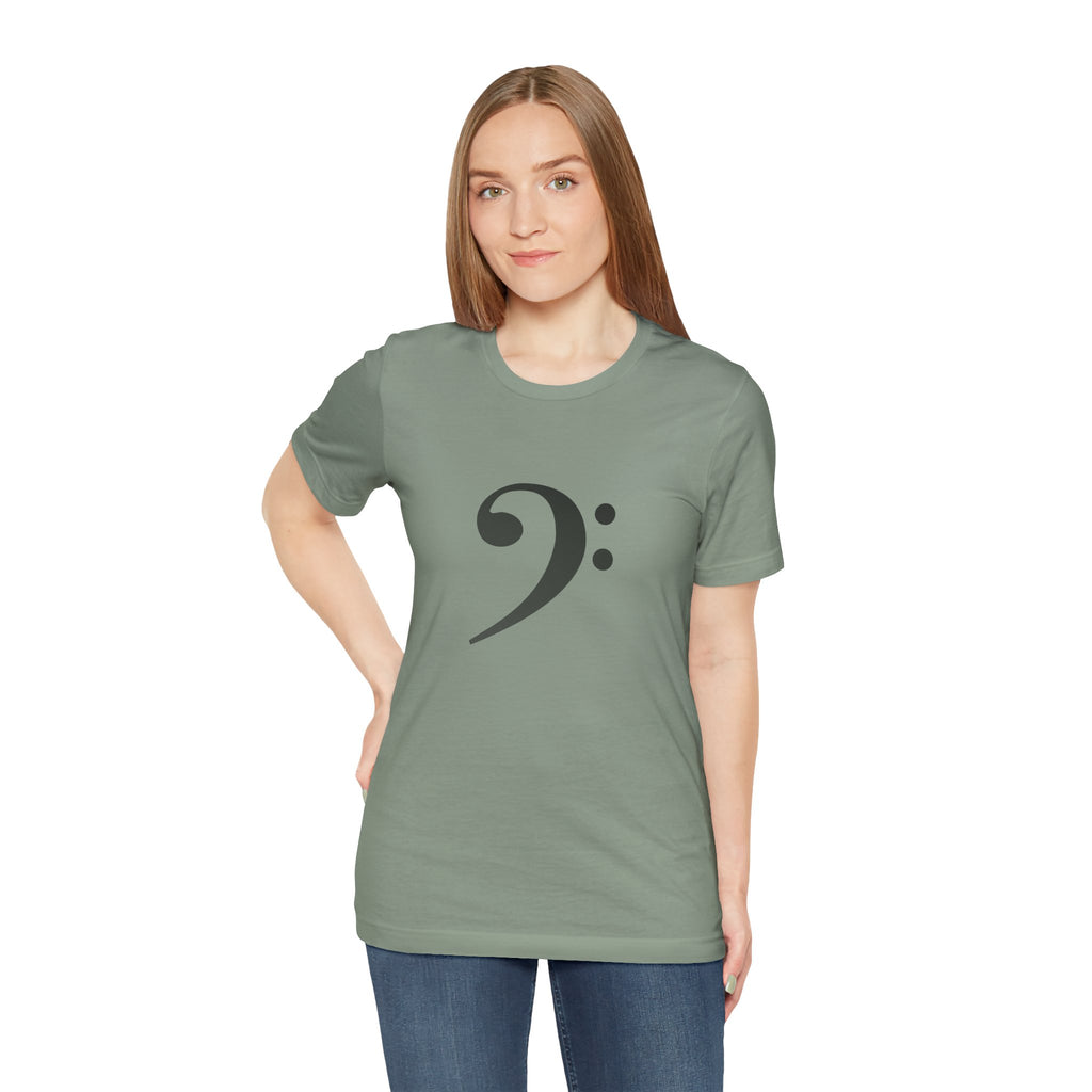 Bass Clef T‑Shirt — Minimal Music Symbol Tee for Musicians & Bassists
