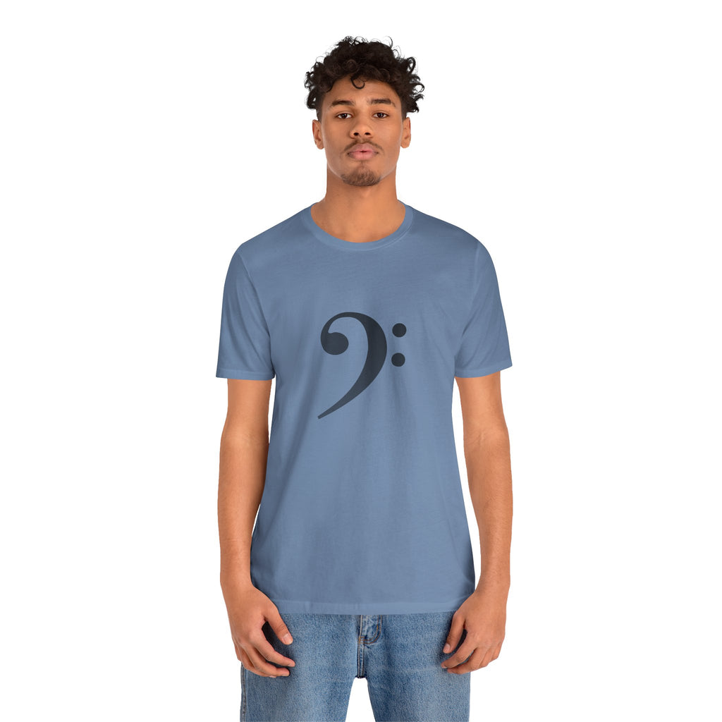 Bass Clef T‑Shirt — Minimal Music Symbol Tee for Musicians & Bassists