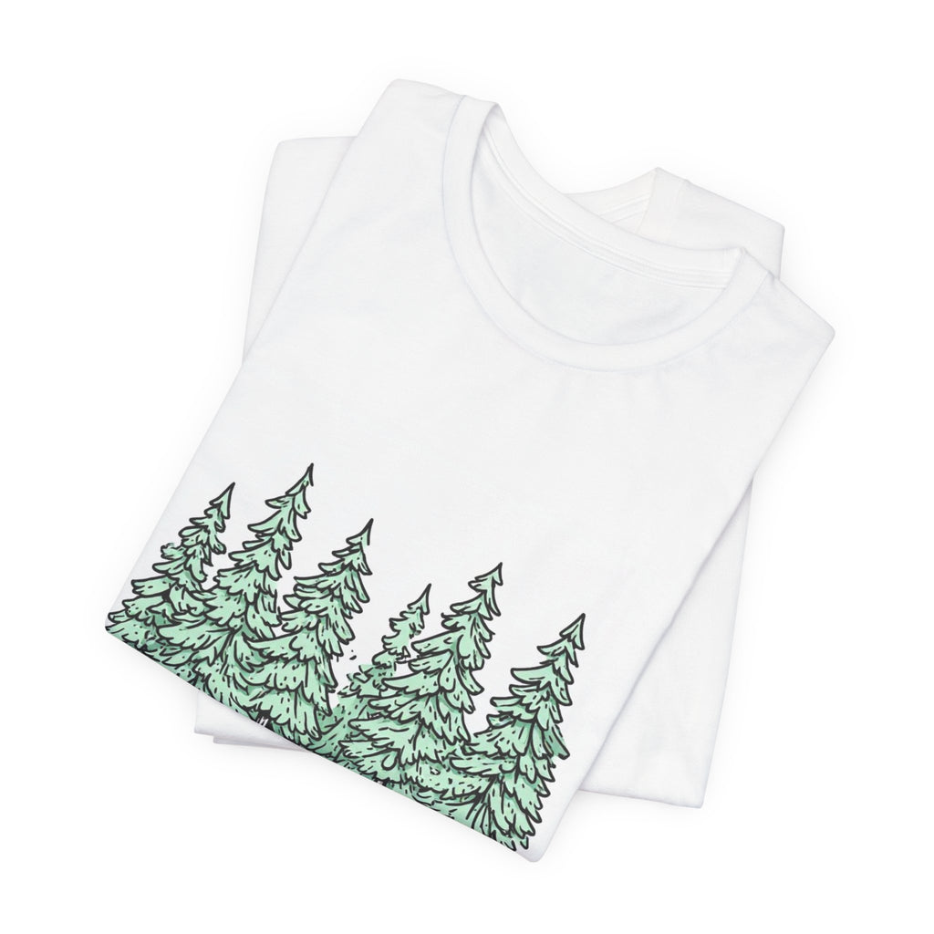 Nature Calls T-Shirt — Forest Trees Graphic Tee