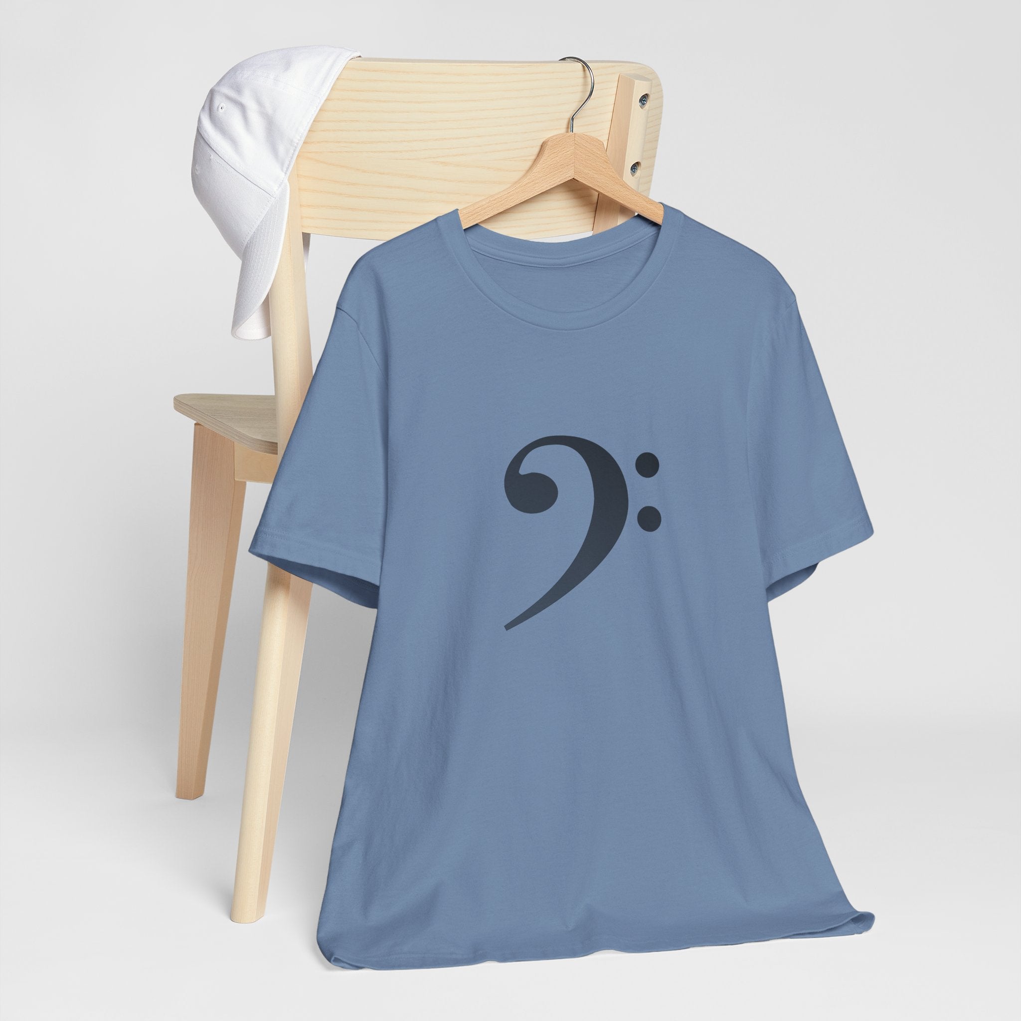 Bass Clef T‑Shirt — Minimal Music Symbol Tee for Musicians & Bassists