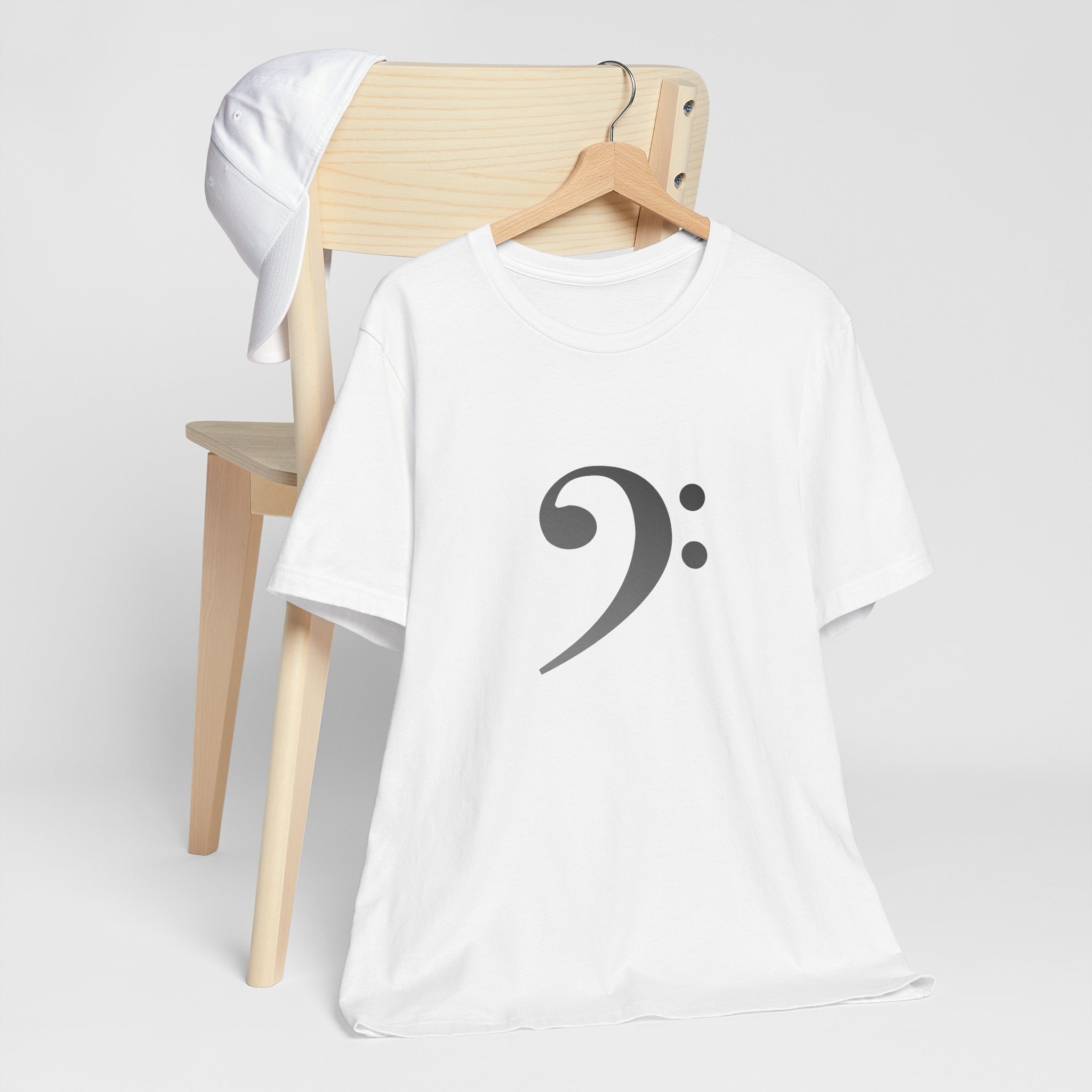Bass Clef T‑Shirt — Minimal Music Symbol Tee for Musicians & Bassists