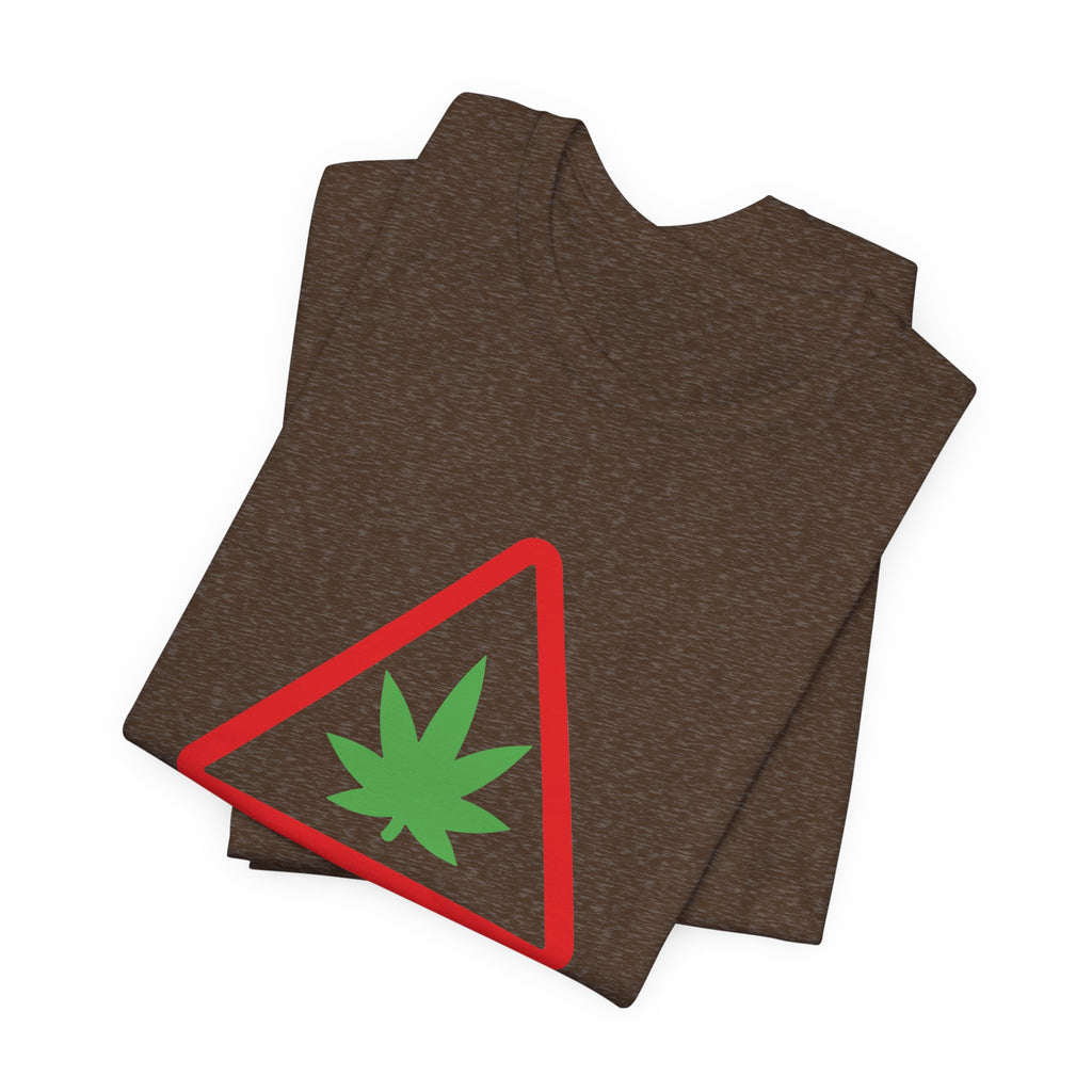 Contains THC T‑Shirt — Cannabis Warning Logo Tee