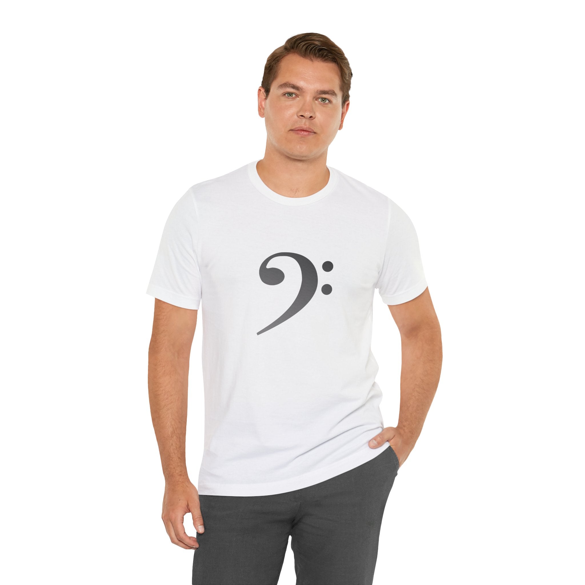 Bass Clef T‑Shirt — Minimal Music Symbol Tee for Musicians & Bassists