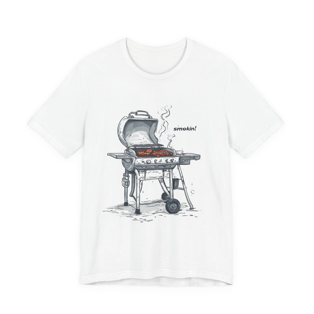Grill Graphic T‑Shirt — 'Smokin!' BBQ Barbecue Tee