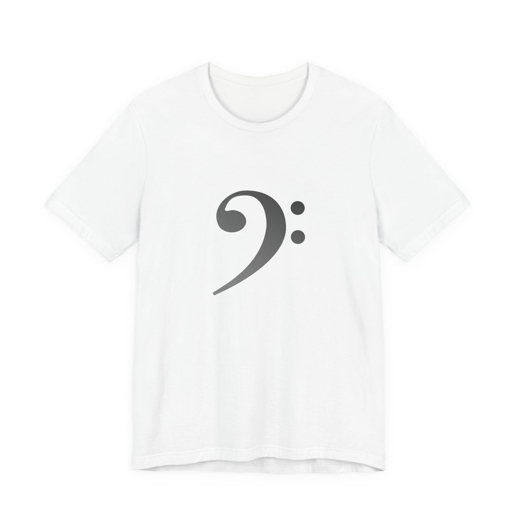 Bass Clef T‑Shirt — Minimal Music Symbol Tee for Musicians & Bassists