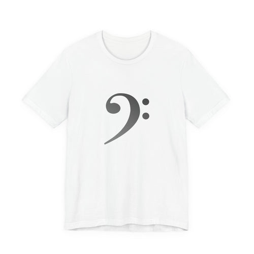 Bass Clef T‑Shirt — Minimal Music Symbol Tee for Musicians & Bassists
