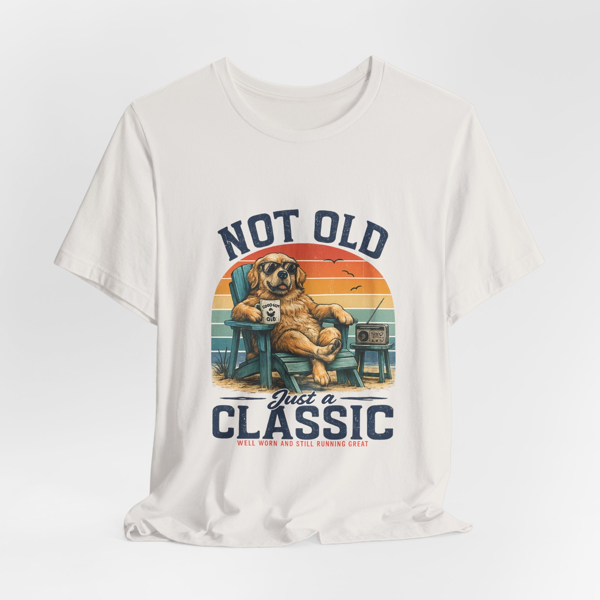 Classic Vintage Dog Tee - "Not Old Just a Classic"