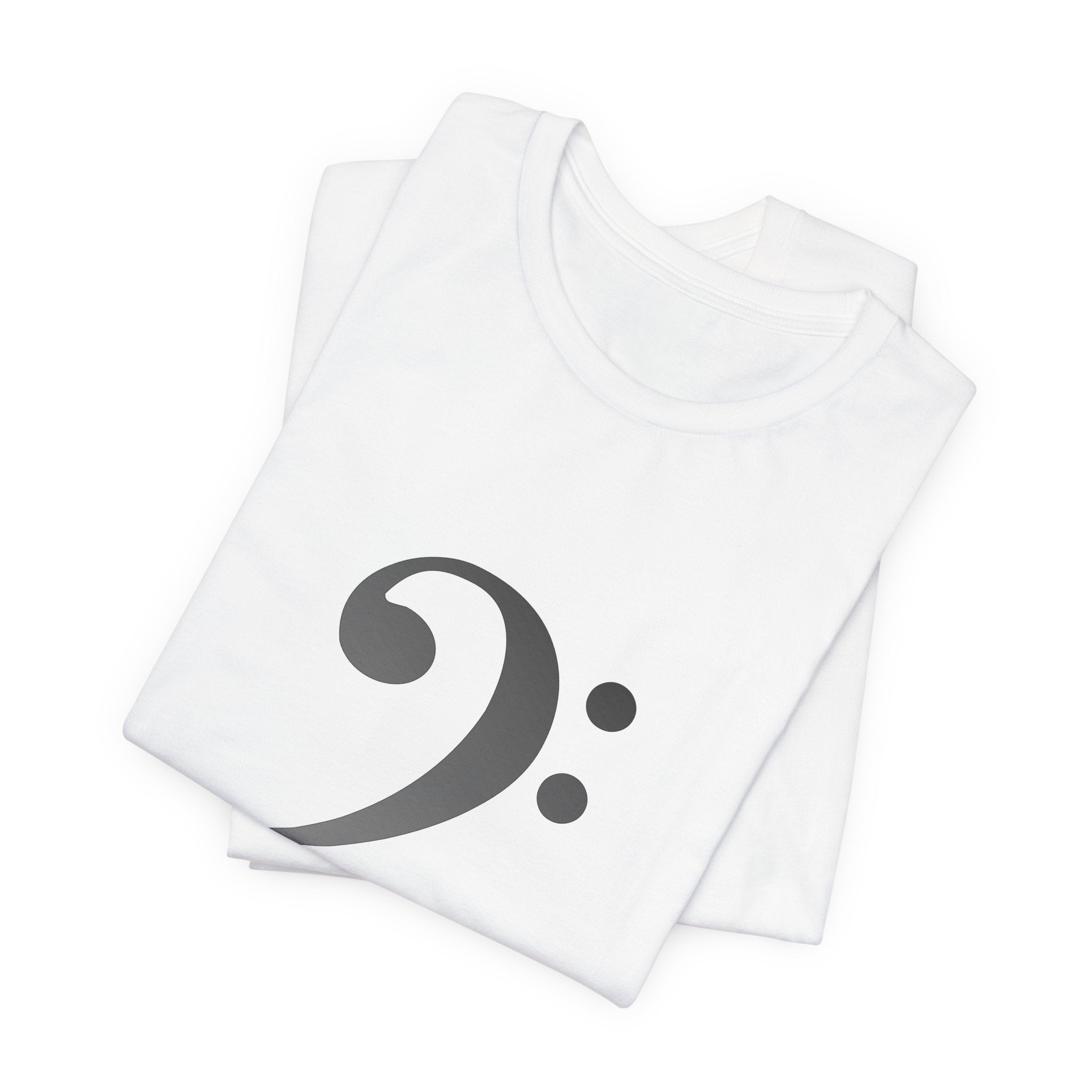 Bass Clef T‑Shirt — Minimal Music Symbol Tee for Musicians & Bassists