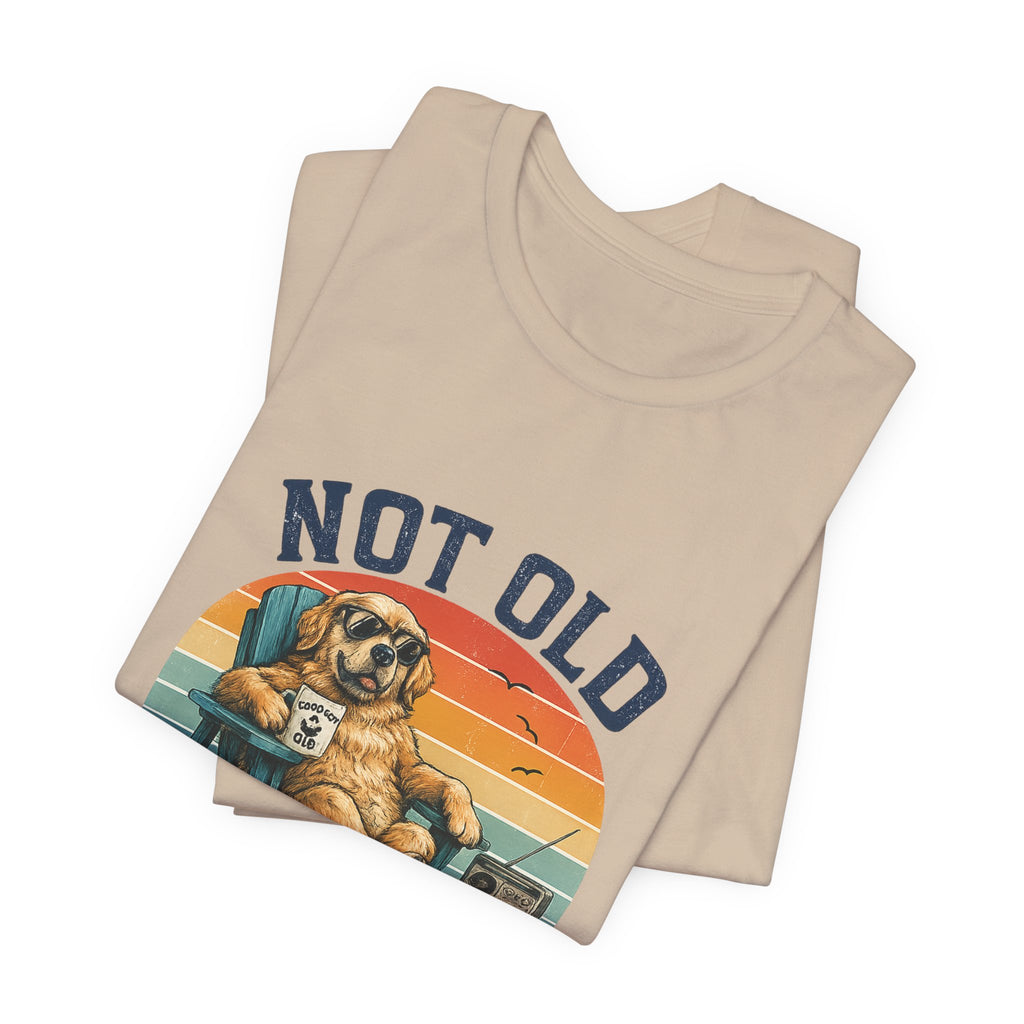 Classic Vintage Dog Tee - "Not Old Just a Classic"