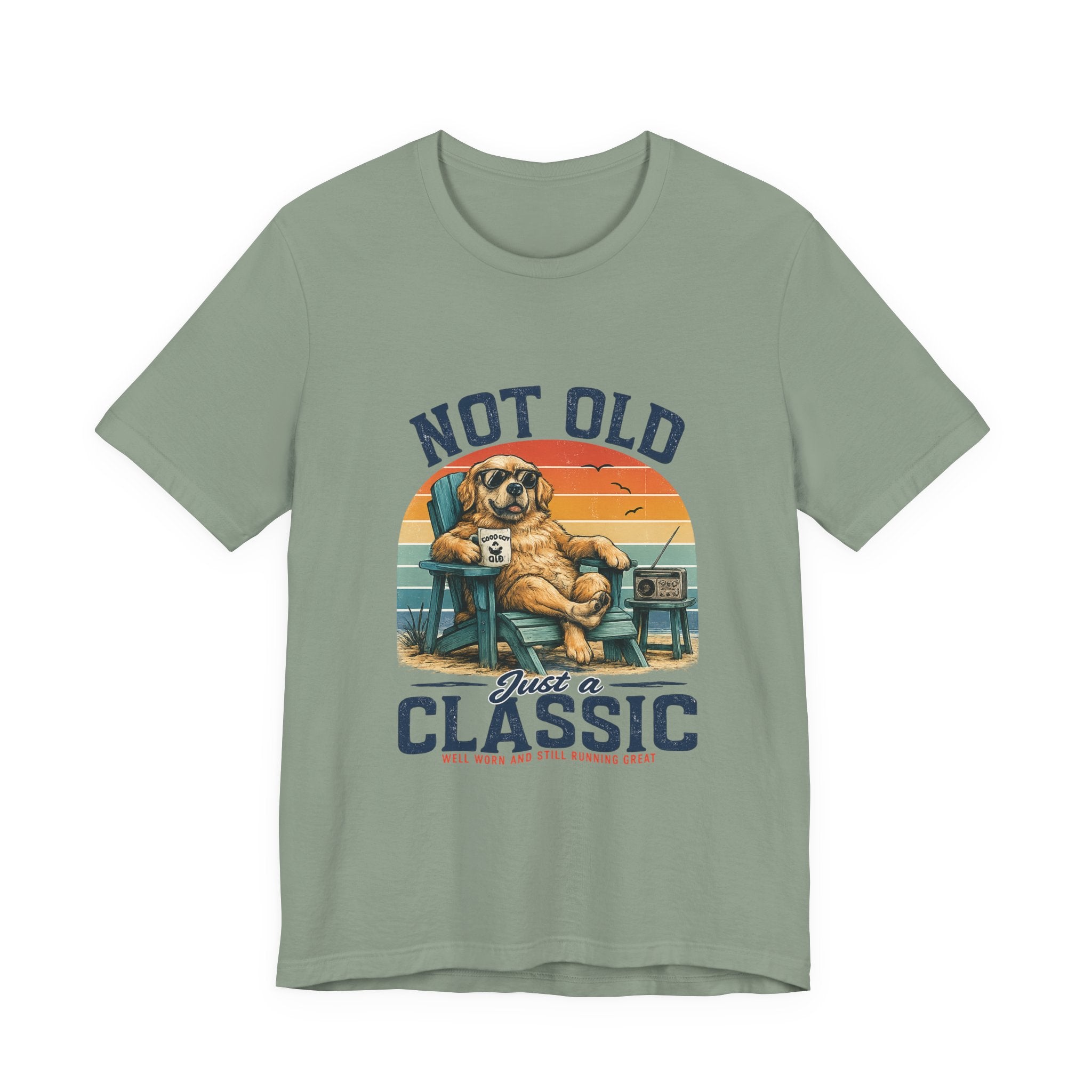 Classic Vintage Dog Tee - "Not Old Just a Classic"