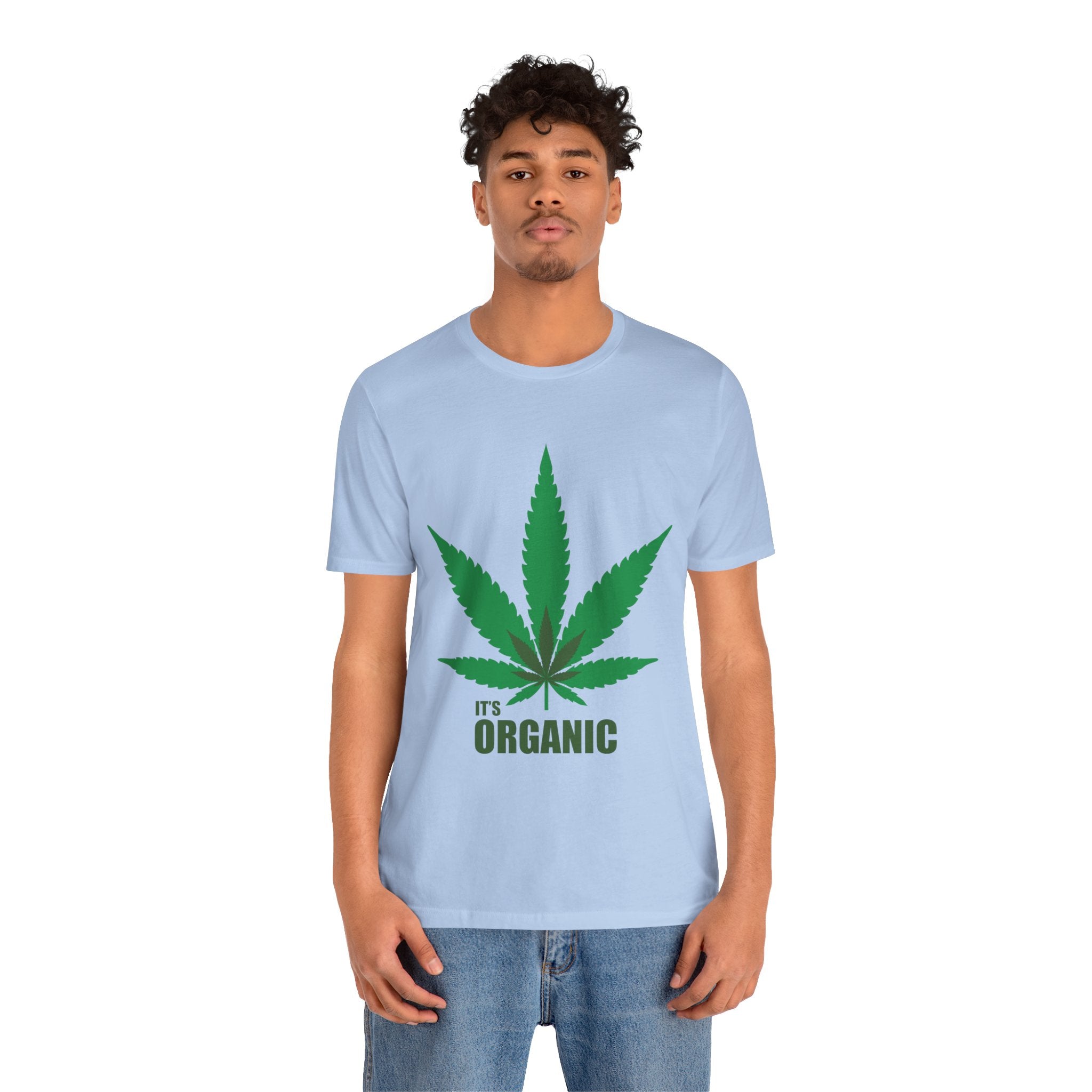 Organic Cannabis Leaf T-Shirt — "It's Organic" Graphic Tee