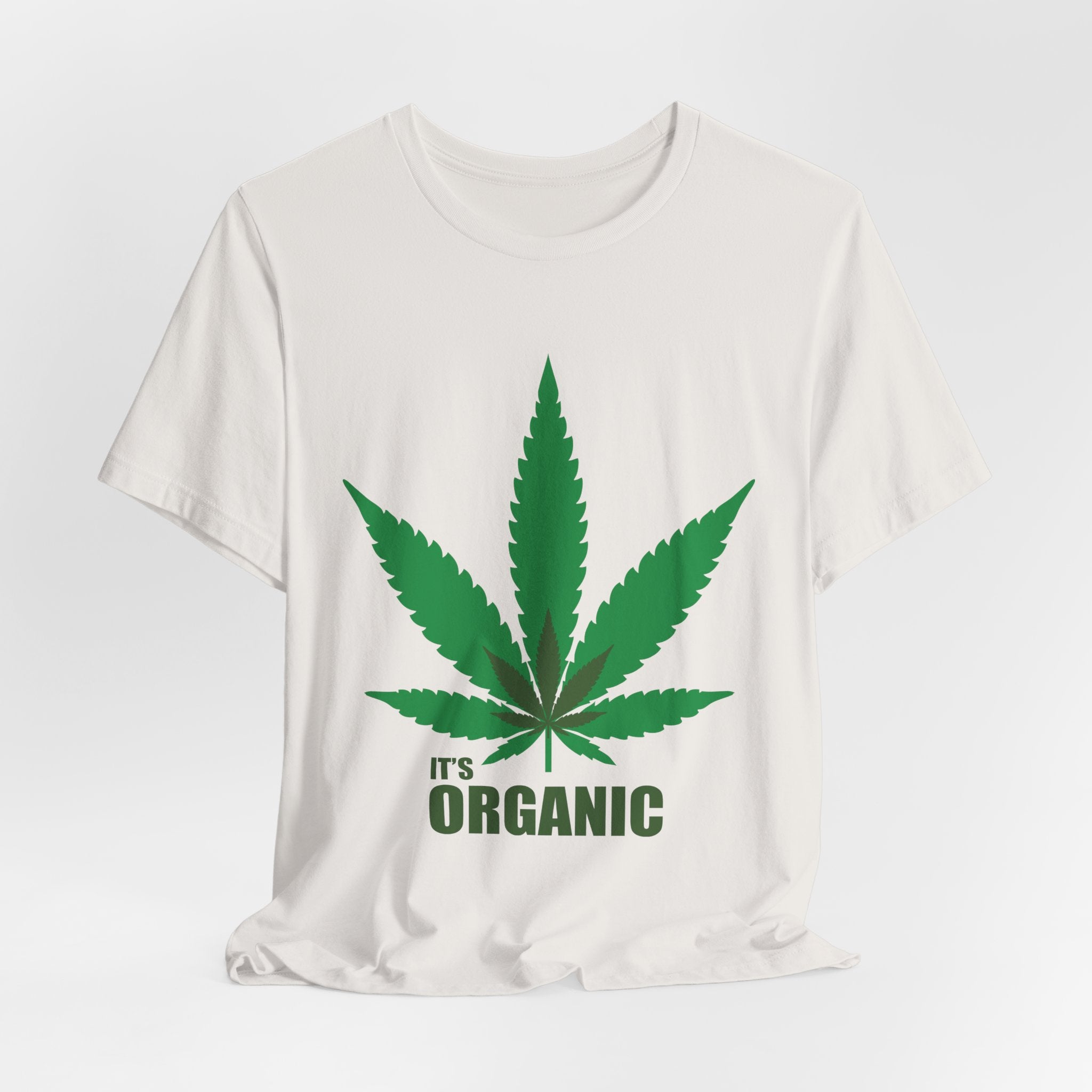 Organic Cannabis Leaf T-Shirt — "It's Organic" Graphic Tee