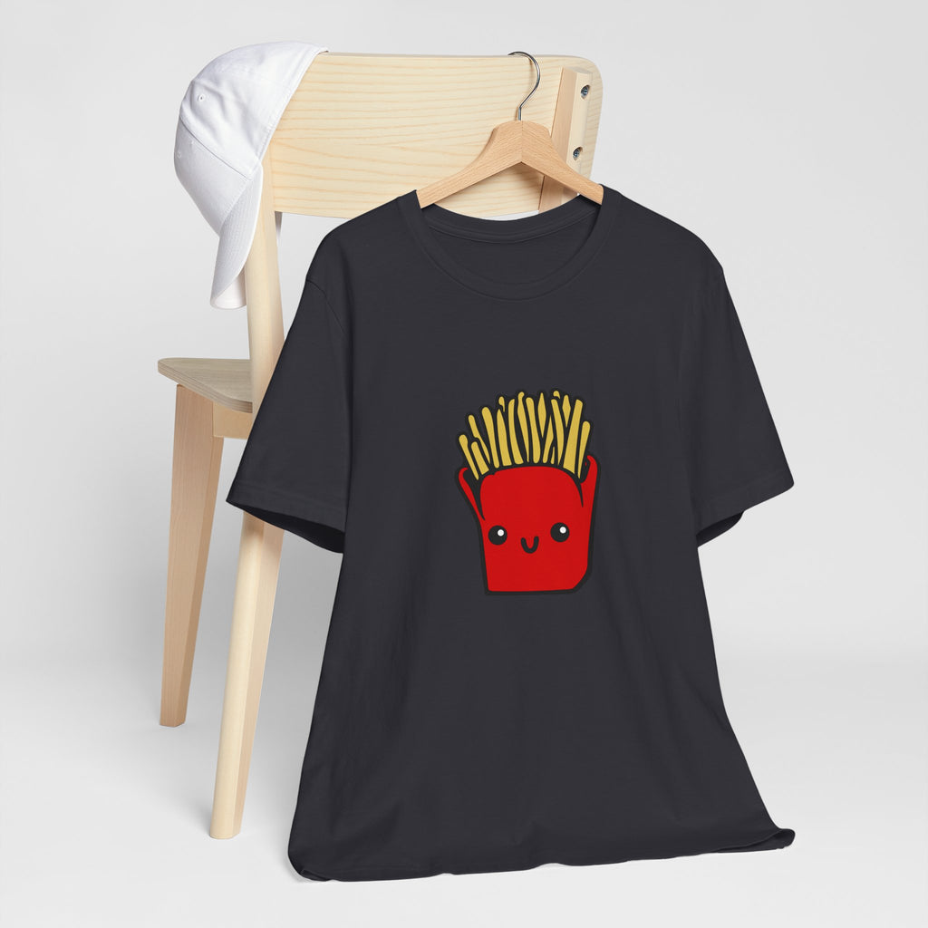 Kawaii Fries Tee — Cute Cartoon French Fry Graphic T-Shirt