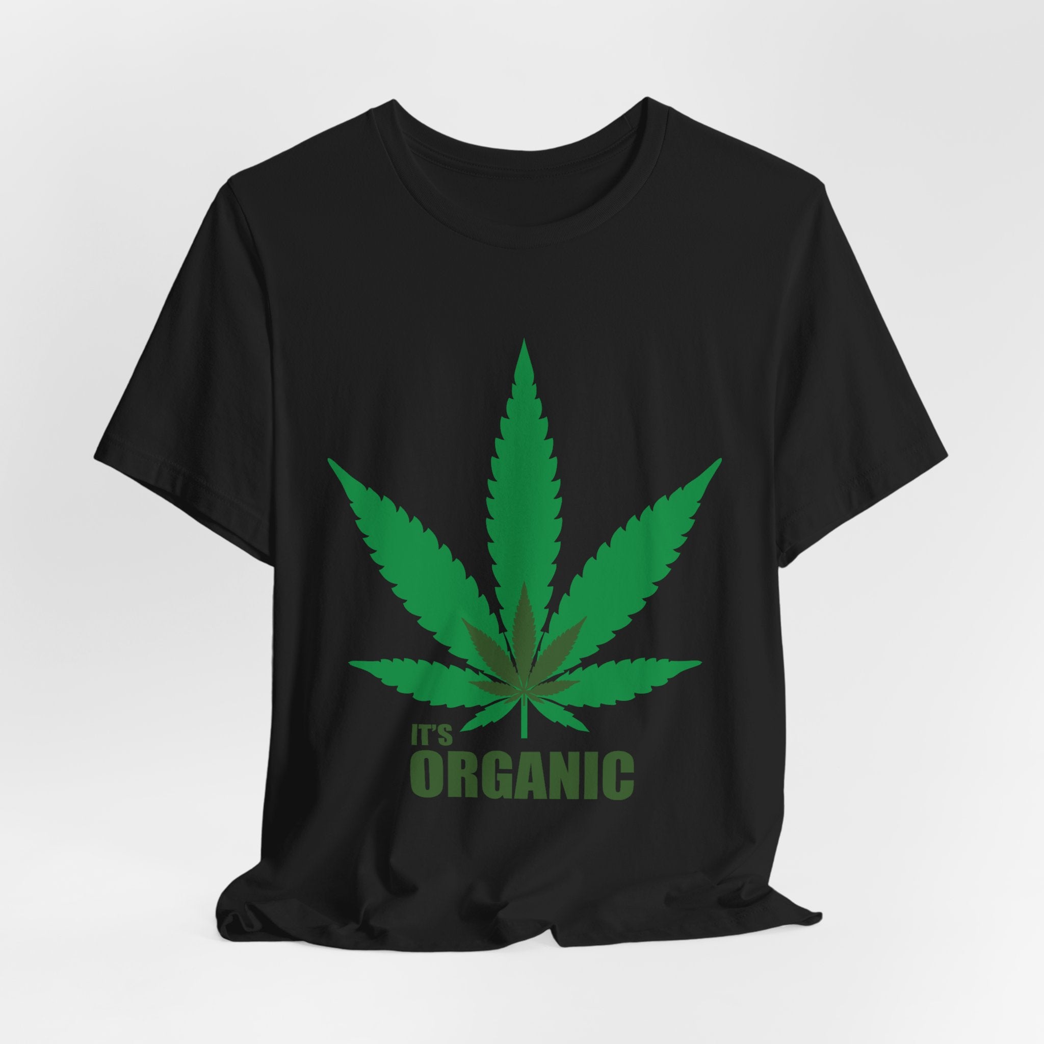 Organic Cannabis Leaf T-Shirt — "It's Organic" Graphic Tee