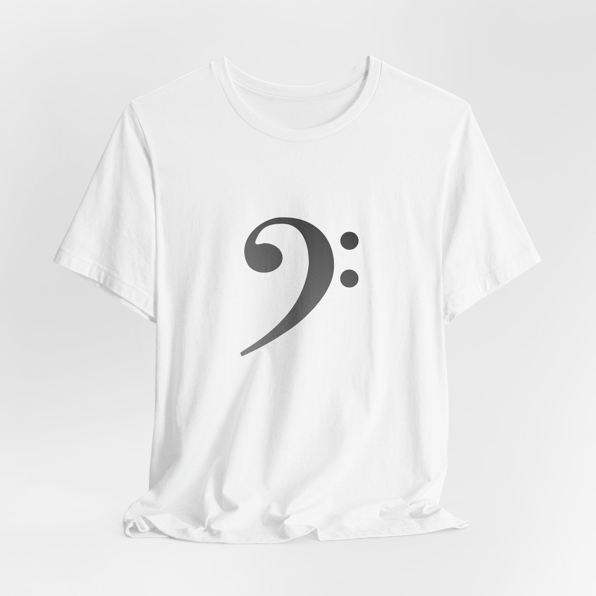 Bass Clef T‑Shirt — Minimal Music Symbol Tee for Musicians & Bassists
