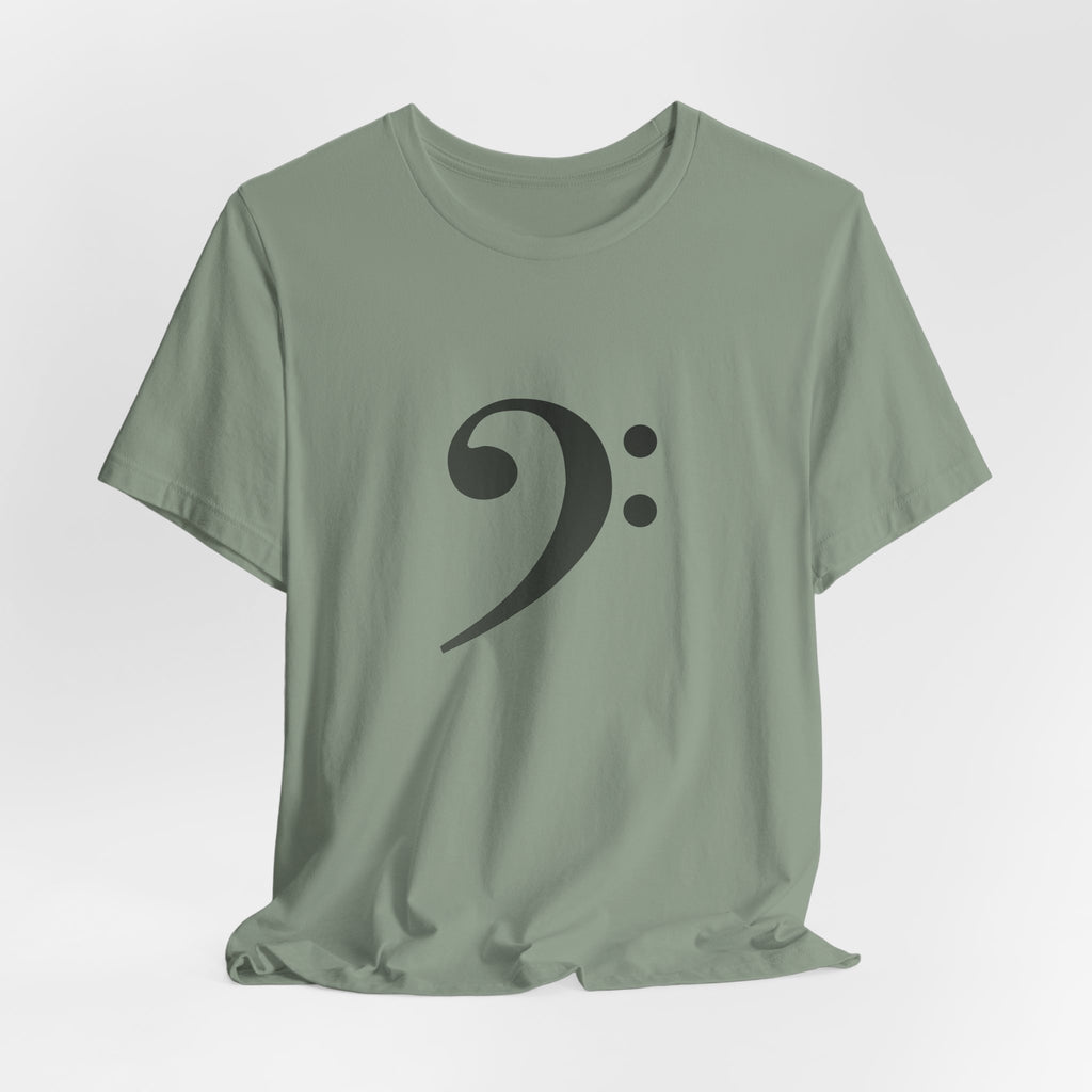 Bass Clef T‑Shirt — Minimal Music Symbol Tee for Musicians & Bassists