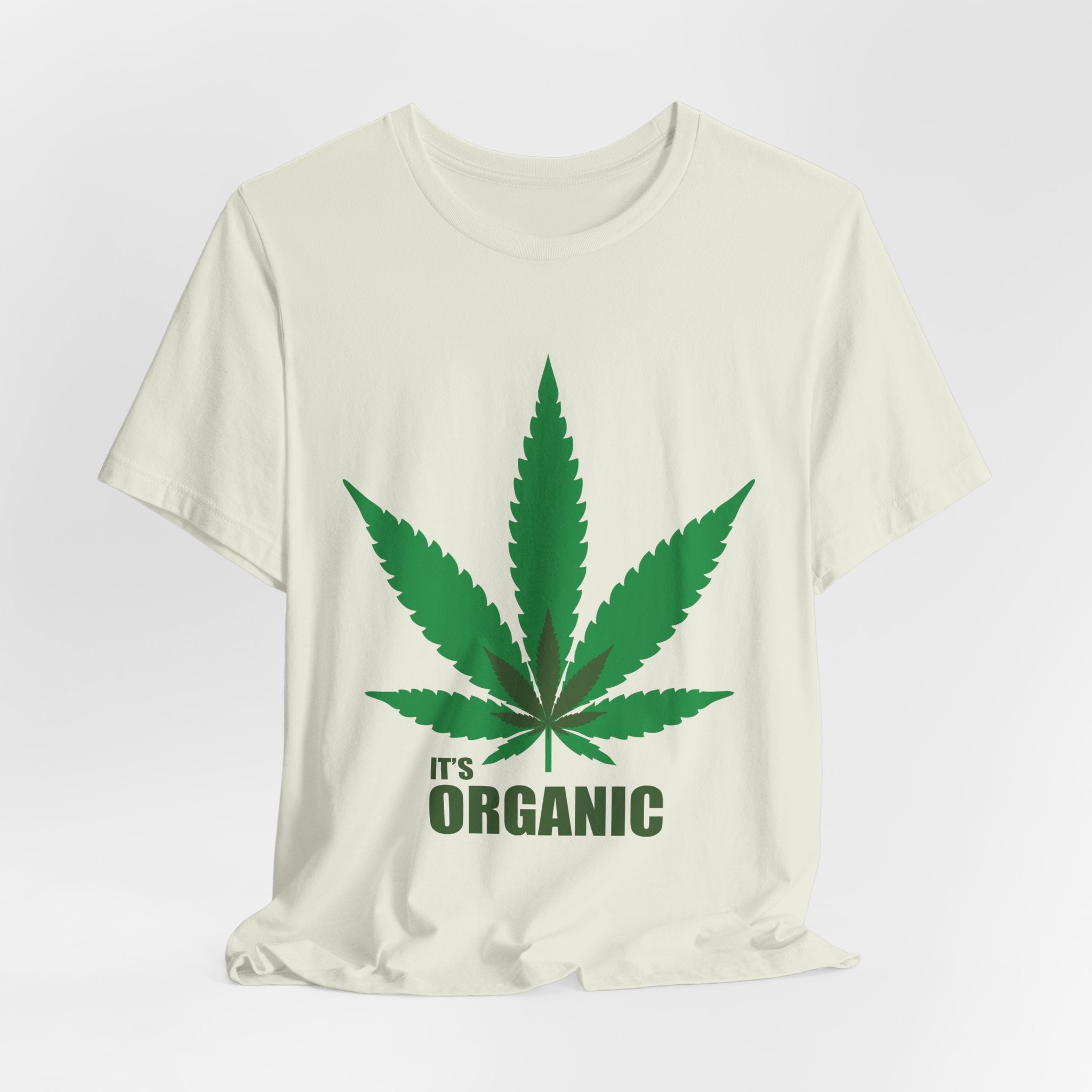 Organic Cannabis Leaf T-Shirt — "It's Organic" Graphic Tee