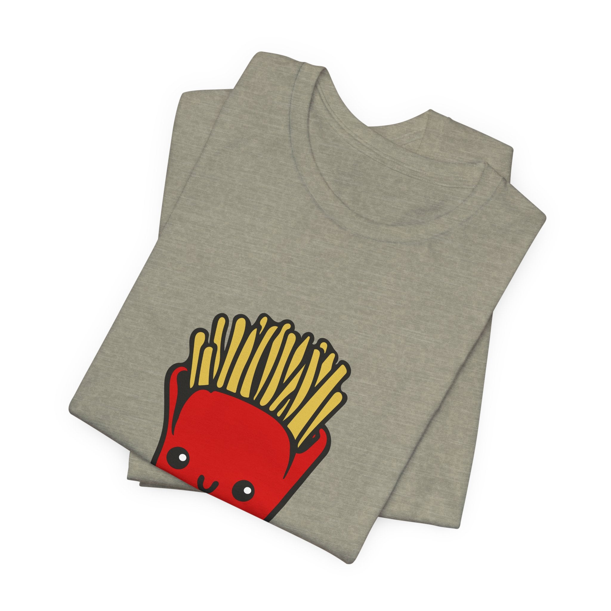 Kawaii Fries Tee — Cute Cartoon French Fry Graphic T-Shirt
