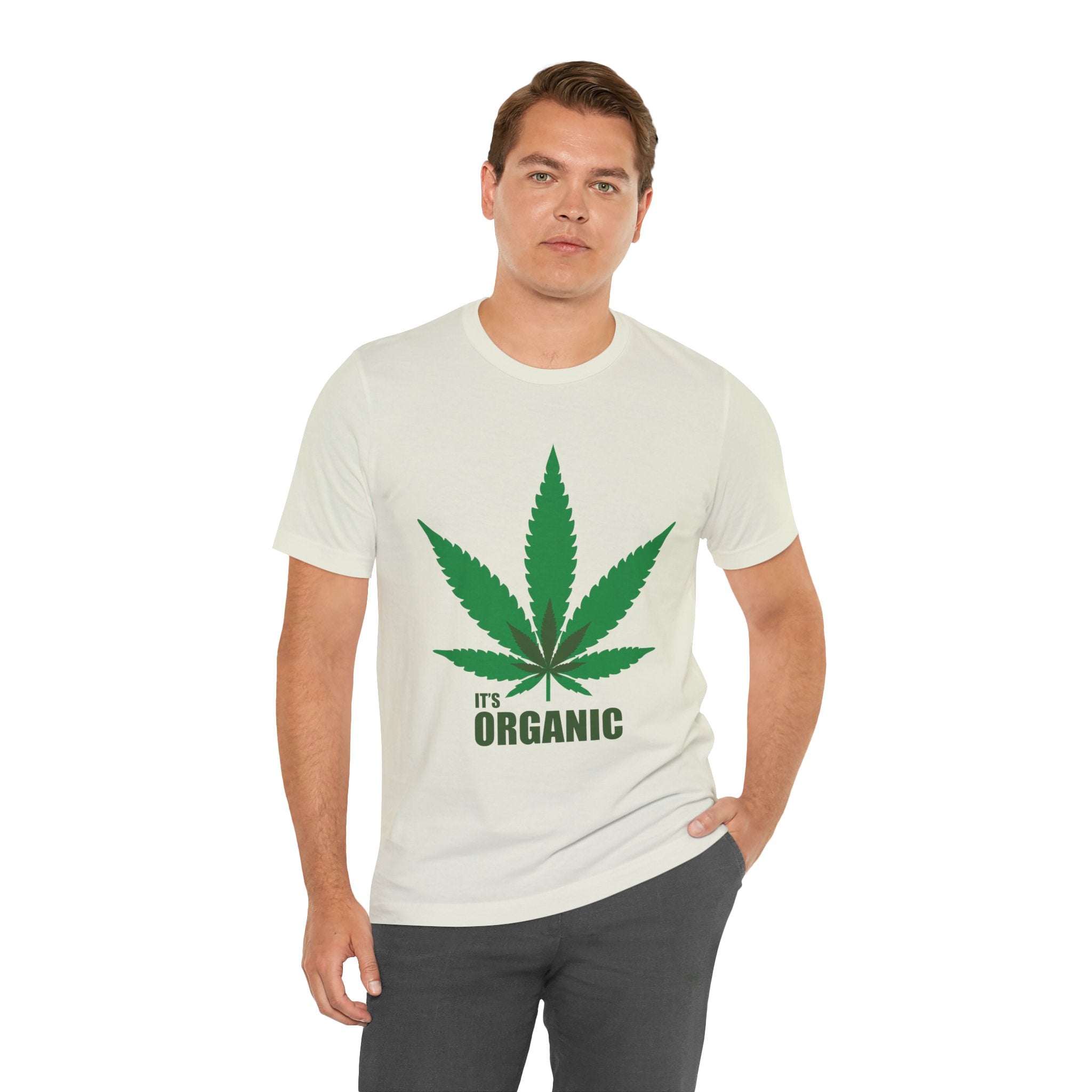 Organic Cannabis Leaf T-Shirt — "It's Organic" Graphic Tee