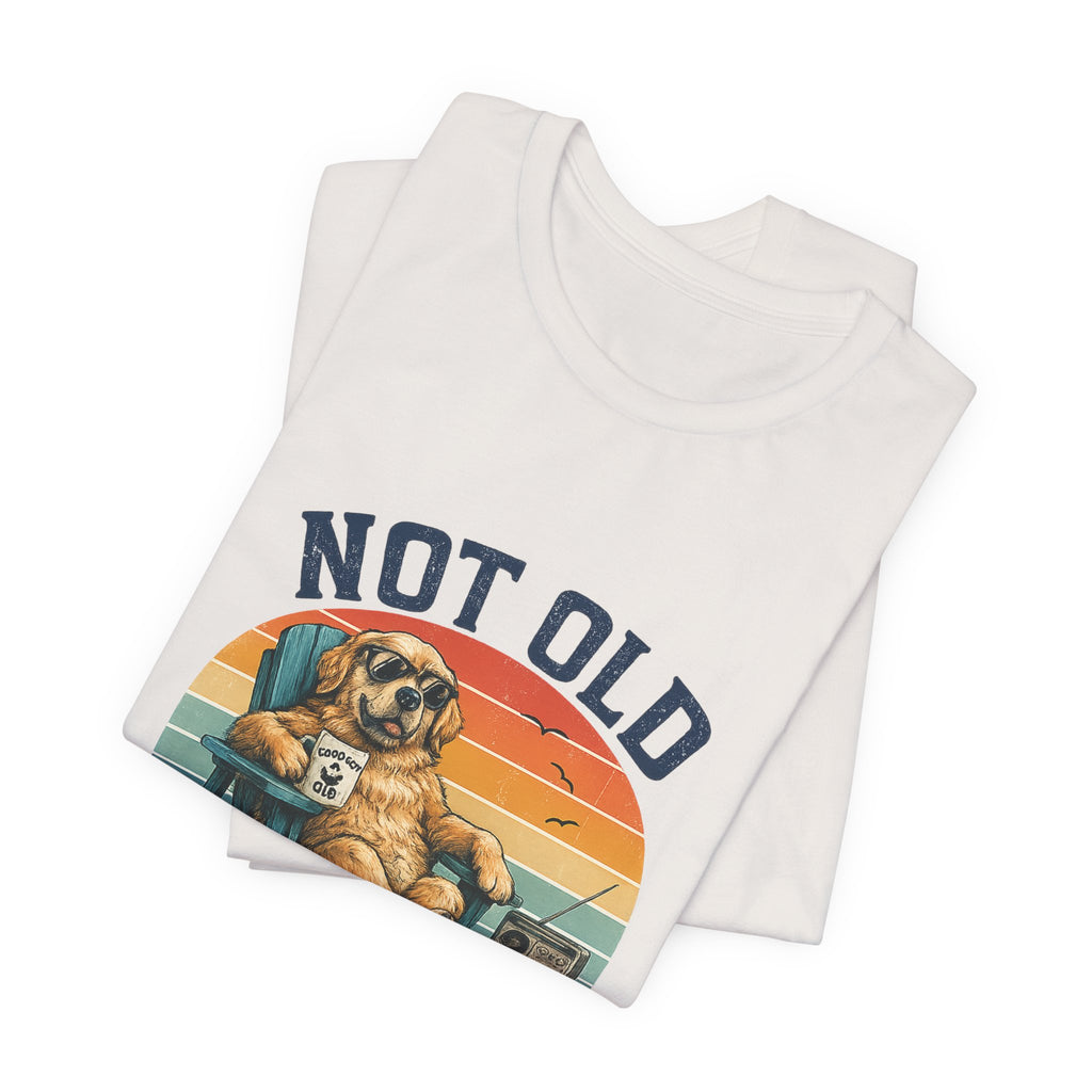 Classic Vintage Dog Tee - "Not Old Just a Classic"