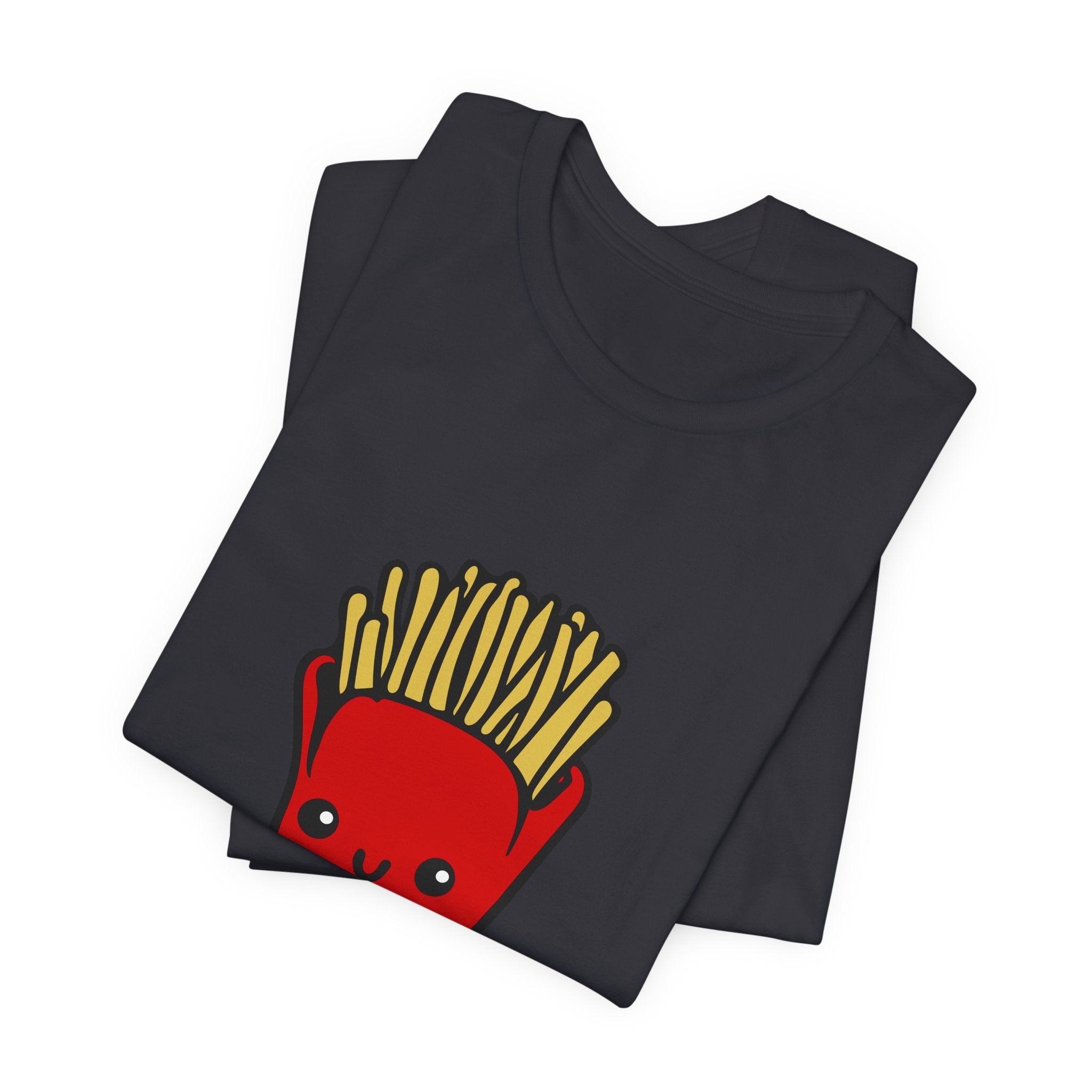 Kawaii Fries Tee — Cute Cartoon French Fry Graphic T-Shirt